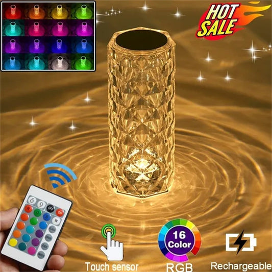 LED Touch Crystal Lamp