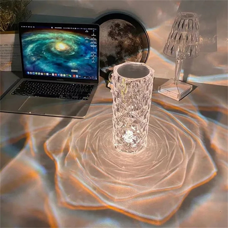 LED Touch Crystal Lamp