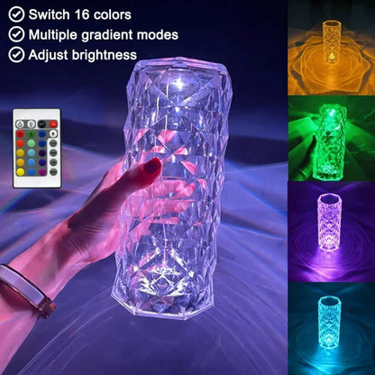 LED Touch Crystal Lamp