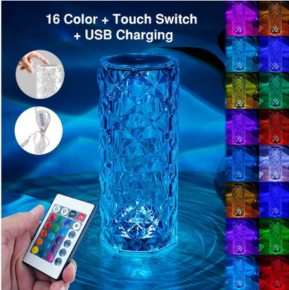 LED Touch Crystal Lamp